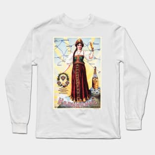 KALINKINSKOE BEER c1903 Vintage Russian Soviet Beverage Advertisement Long Sleeve T-Shirt